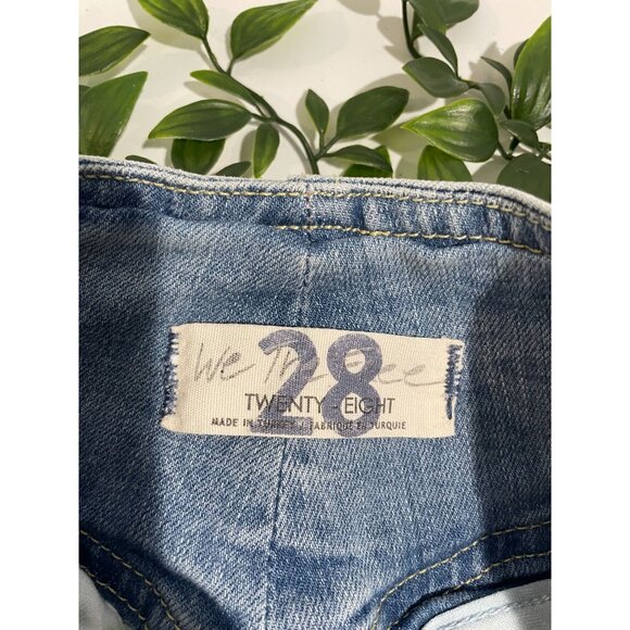 WeThe Free High-Rise Light Wash Denim Straight-Leg Jeans Size 28 - Picture 7 of 13